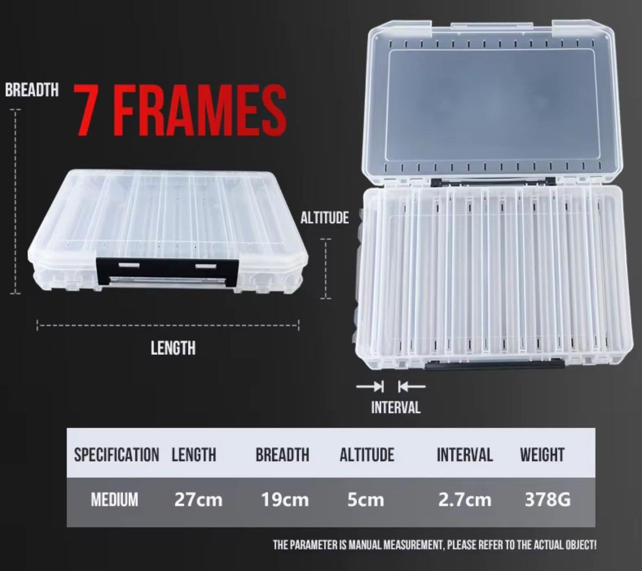 7-Frame Bait Box – Organised, Secure, Ready to Fish